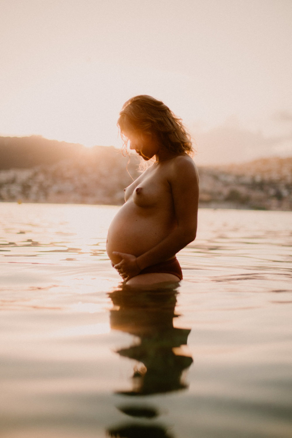 photographe grossesse à Nice à la plage