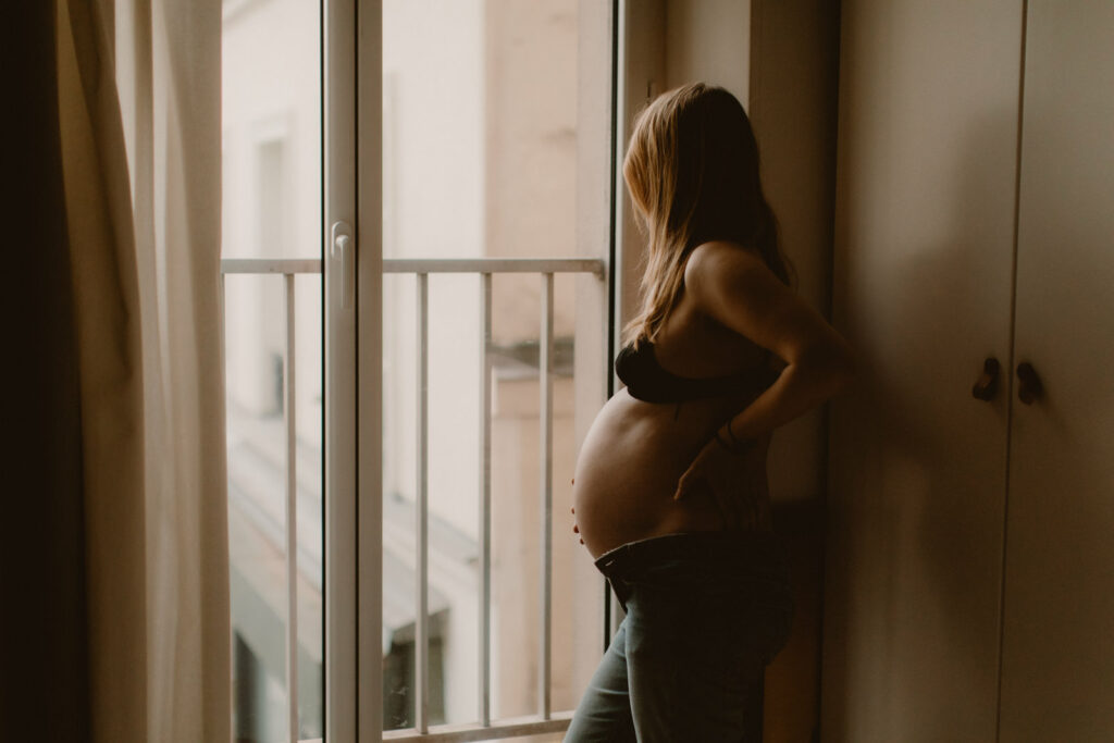 Des photos de grossesse quelques heures avant l&rsquo;accouchement