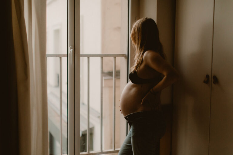 Des photos de grossesse quelques heures avant l&rsquo;accouchement