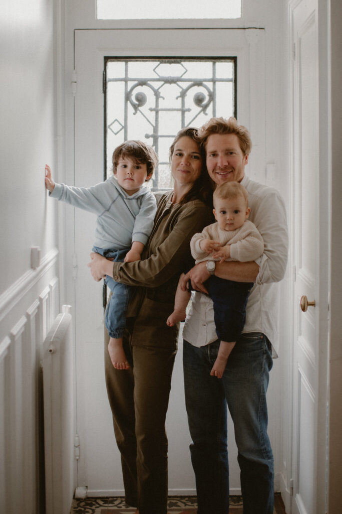 famille parisienne pour un shooting photo