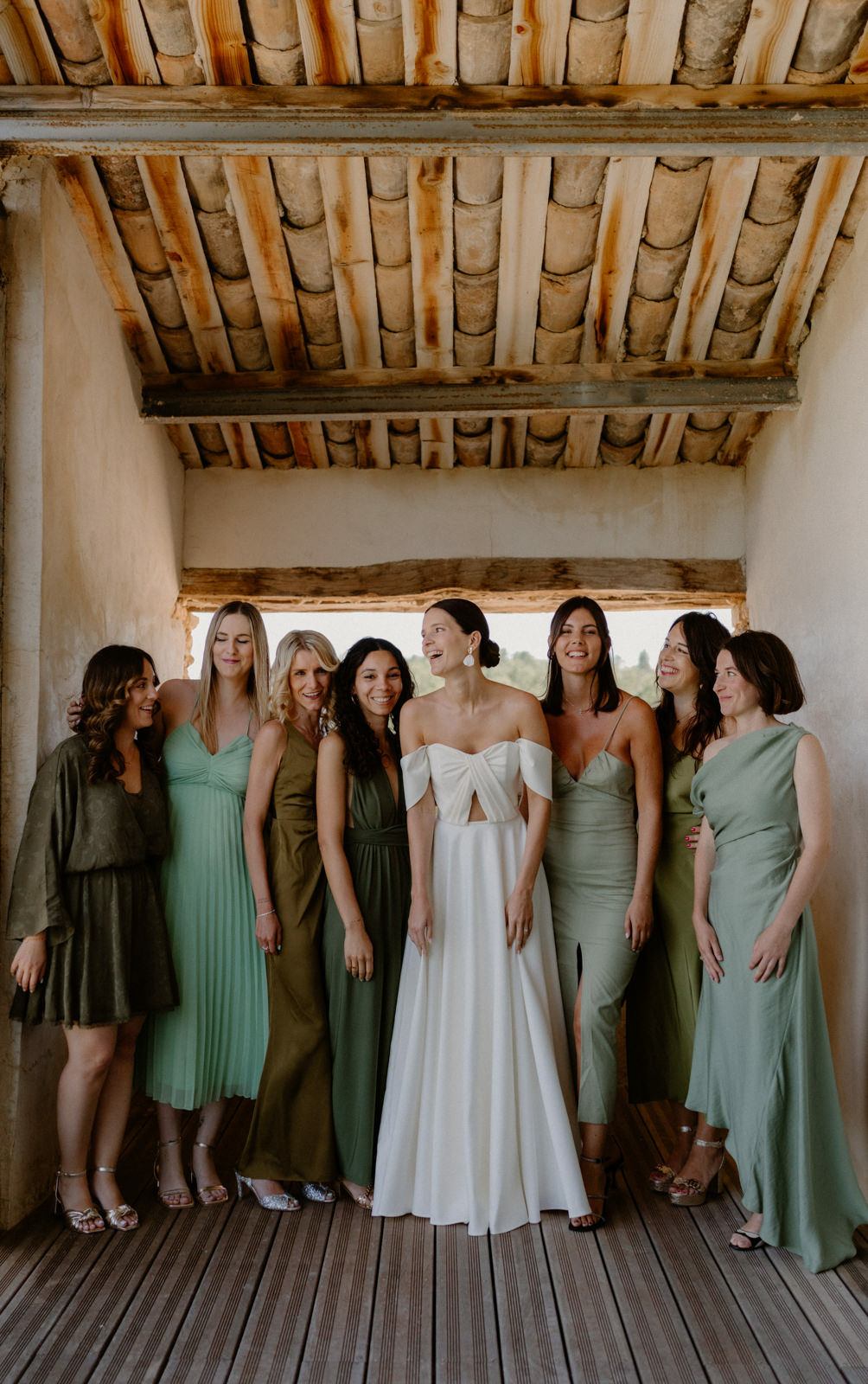 photographie de demoiselles d'honneur mariage provence