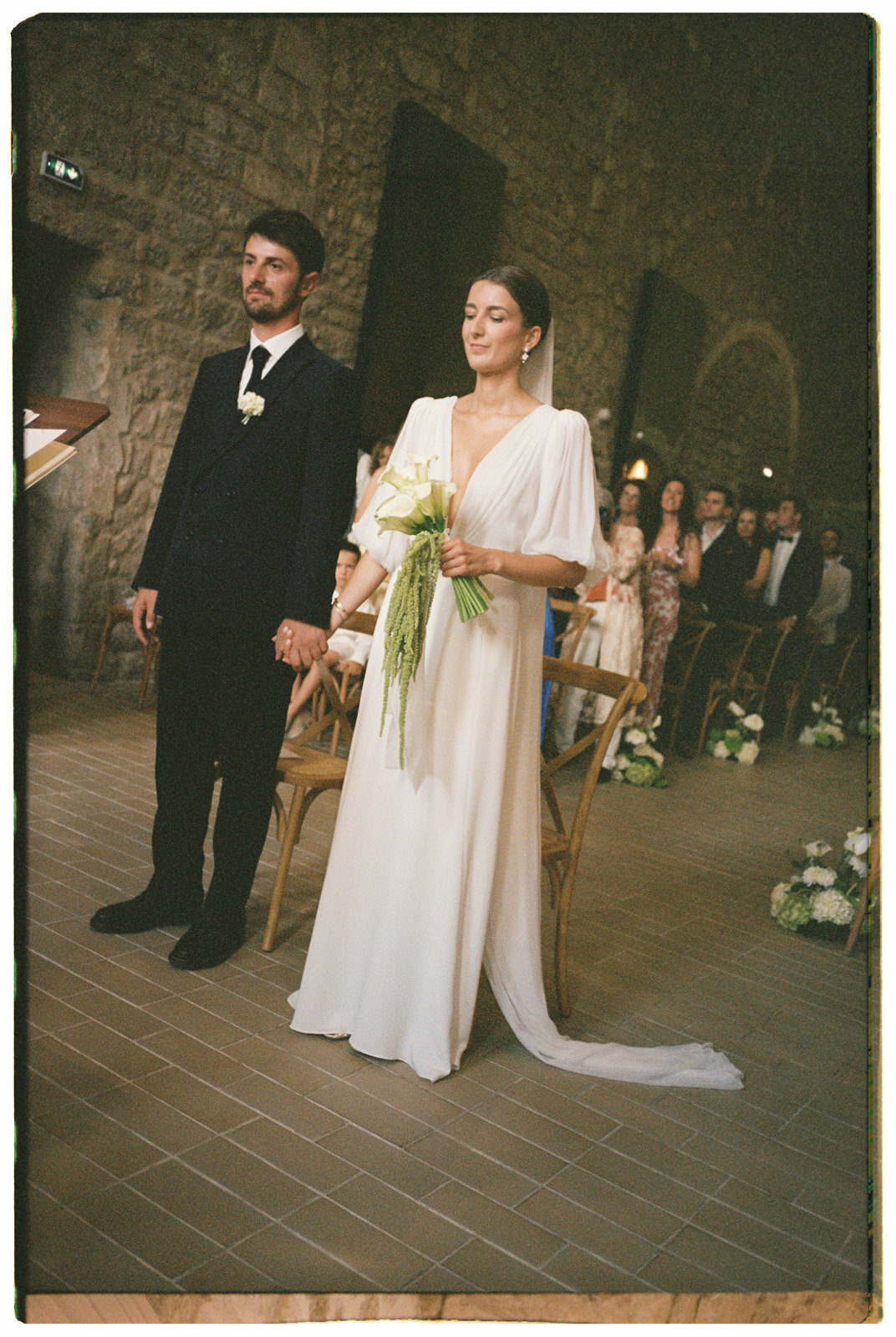 Wedding photographer on film in Provence